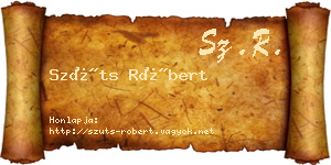 Szüts Róbert névjegykártya
